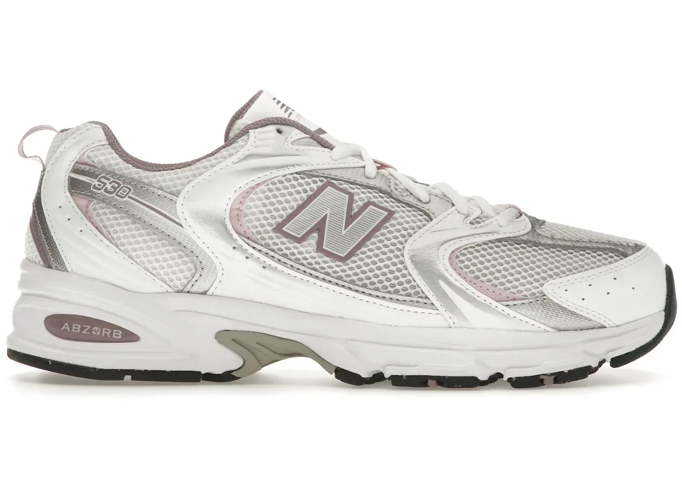 New Balance 530 White Silver Metalic Ice Wine