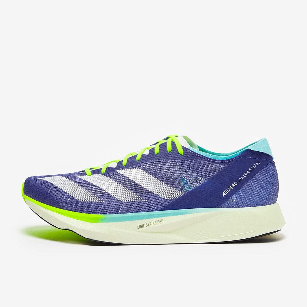 Adidas Adizero Takumi Sen 10 roxa neon IG8205 corida Adidas