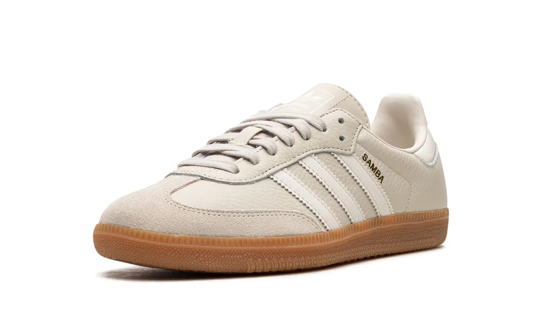 Tênis Adidas Samba OG Feminino "Aluminium" Bege - IE7013