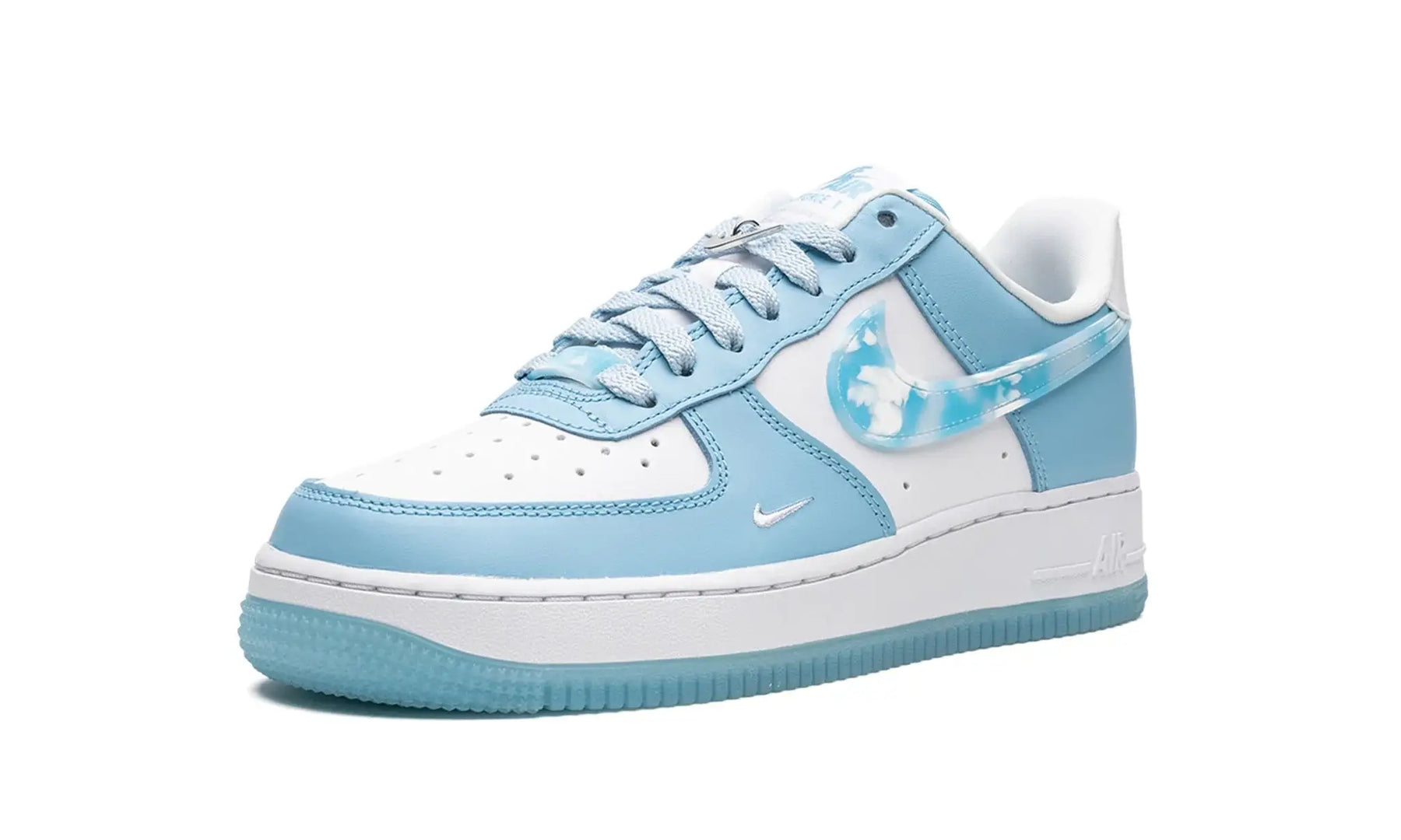 Tênis Air Force 1 Feminino "Nail Art" Azul / Branco - DX2937-100