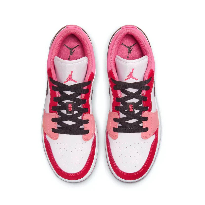 Tênis Air jordan 1 Low Feminino "Pink Red" Rosa - 553560-162