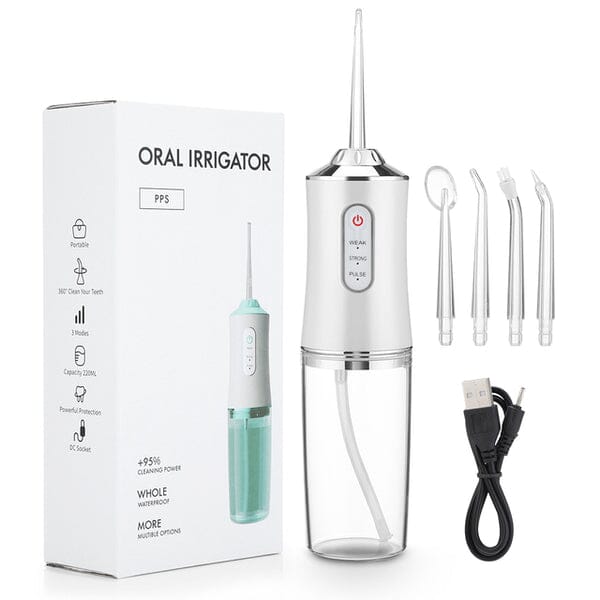 Irrigador Oral para Limpeza Bucal - CleanJet Saúde & Bem-Estar (Irrigador oral 1) Lojas Quinho Branco