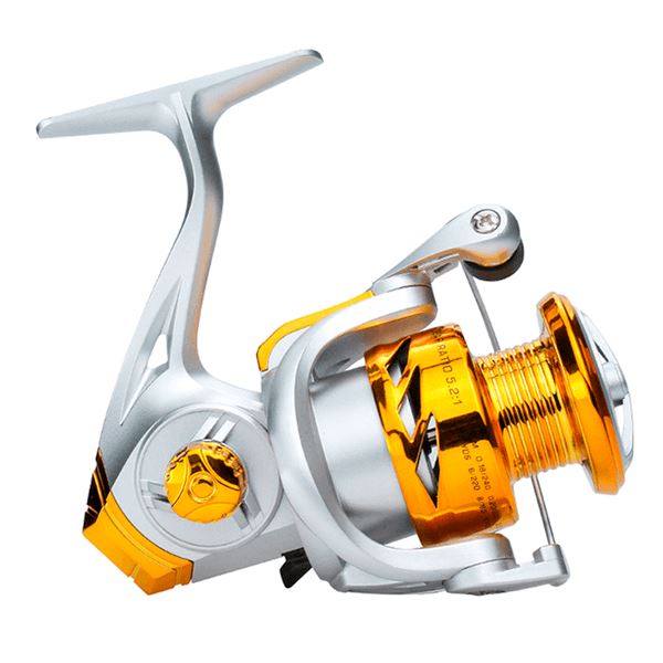 Molinete Profissional de Pesca com 12Kg Drag | Golden Fish UNISEX - ACESSORIO - MOLINETE AMARELO 5 Lojas Quinho
