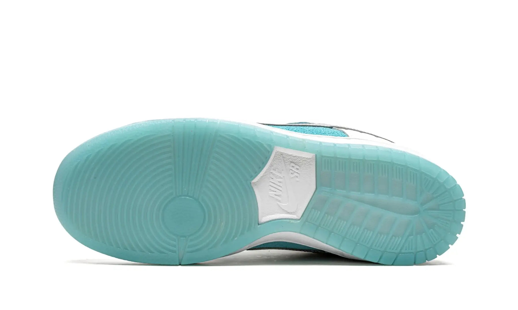 Tênis Nike Dunk Low SB x FTC "Lagoon Pulse" Branco / Azul - DH7687-400