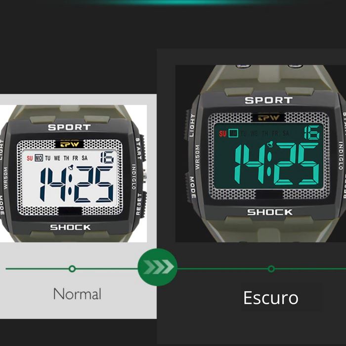 Relógio Militar | Raptor Sport Schock Camping & Trilha (Relógio de pulso 1) Lojas Quinho