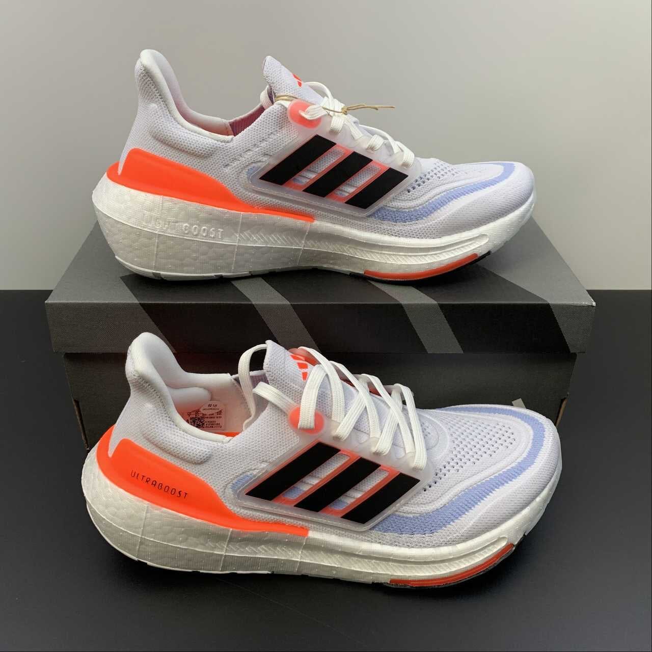 Tênis Adidas UltraBoost Light 23 'White Solar Red' - HQ6351 Adidas Ultraboost Light 23 Bernholz