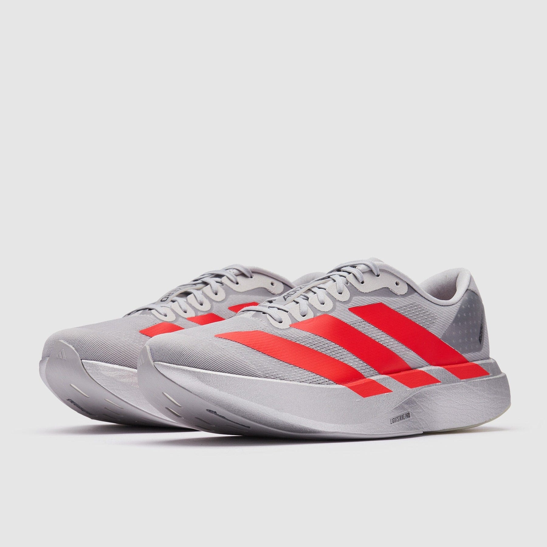 Tênis Adizero EVO SL gray with red KI3381 corida Adidas