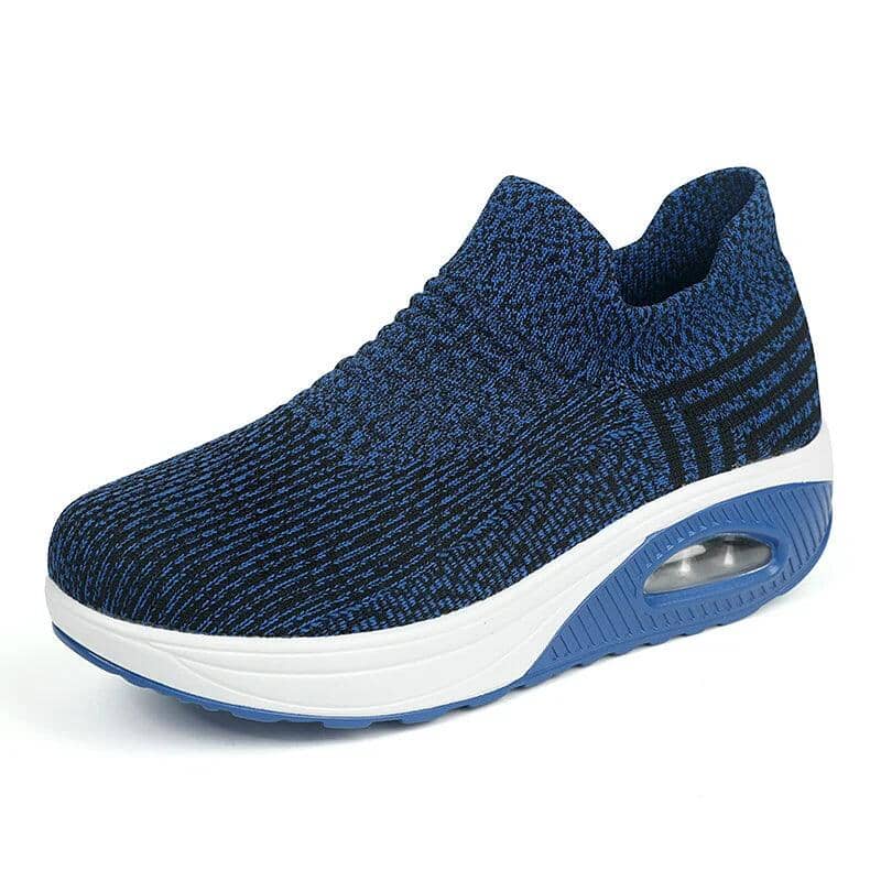 Tênis Feminino Flyknit Tênis 07 Lojas Quinho Azul 34
