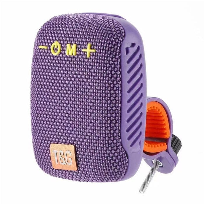 Caixa de Som com Suporte T&G | Bluetooth e FM Ciclismo (Caixa de som 1) Lojas Quinho Roxo 