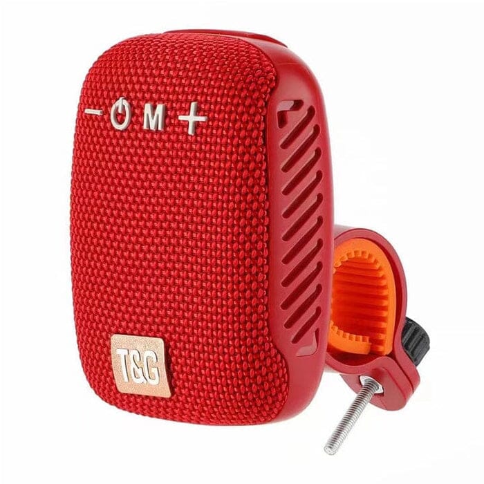 Caixa de Som com Suporte T&G | Bluetooth e FM Ciclismo (Caixa de som 1) Lojas Quinho Vermelho 