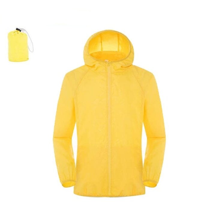 Jaqueta Impermeável UV400 Ciclismo (Jaqueta Impermeável) Lojas Quinho Amarelo P