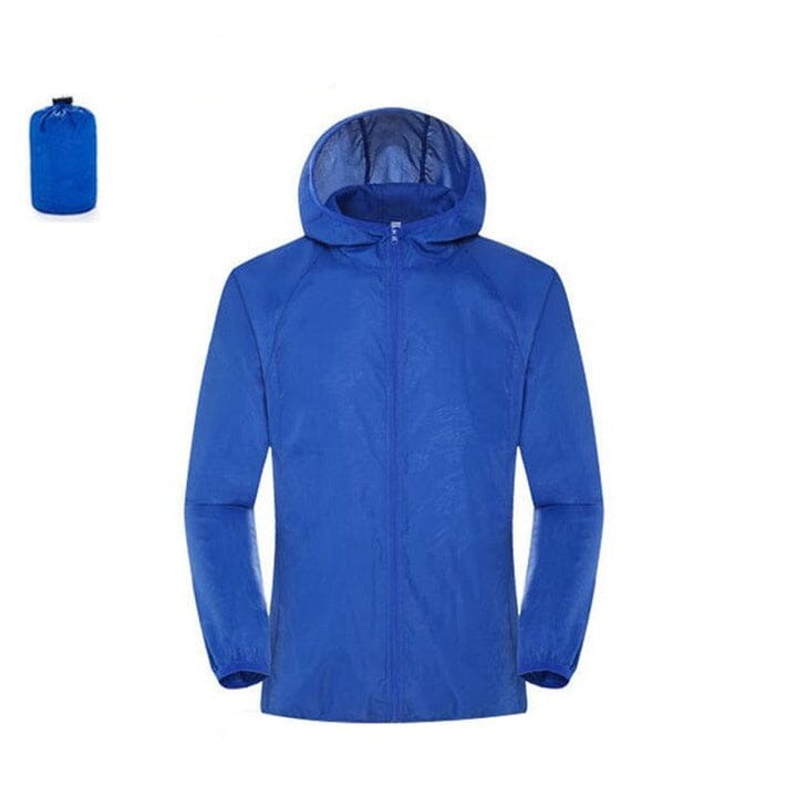 Jaqueta Impermeável UV400 Ciclismo (Jaqueta Impermeável) Lojas Quinho Azul Escuro P