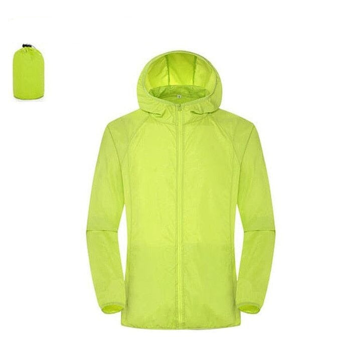 Jaqueta Impermeável UV400 Ciclismo (Jaqueta Impermeável) Lojas Quinho Verde P 