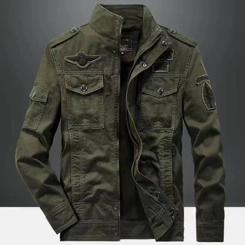 Jaqueta Militar Masculina Army Motociclismo (Jaqueta 1) Lojas Quinho PP Verde Militar 