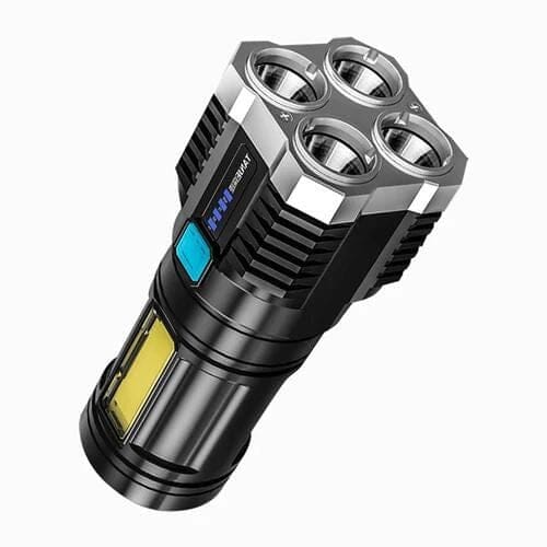 Lanterna Tática Militar Ferramentas (Lanterna 1) Lojas Quinho 4 Leds