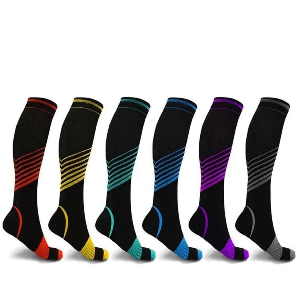 Meias de Compressão ConfortLife 20-30 mmHg (Compre 2 Leve 6 Pares) Saúde & Bem-Estar (Meias de Compressão 1) Lojas Quinho