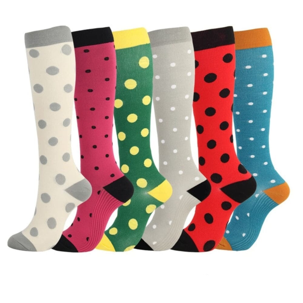 Meias de Compressão ConfortLife 20-30 mmHg (Compre 2 Leve 6 Pares) Saúde & Bem-Estar (Meias de Compressão 1) Lojas Quinho KIT 6 PARES - C P/M (34-39)