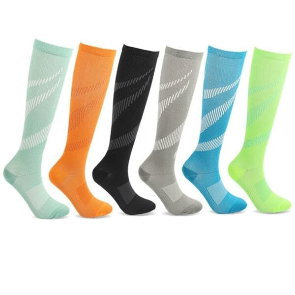 Meias de Compressão ConfortLife 20-30 mmHg (Compre 2 Leve 6 Pares) Saúde & Bem-Estar (Meias de Compressão 1) Lojas Quinho KIT 6 PARES - F P/M (34-39)