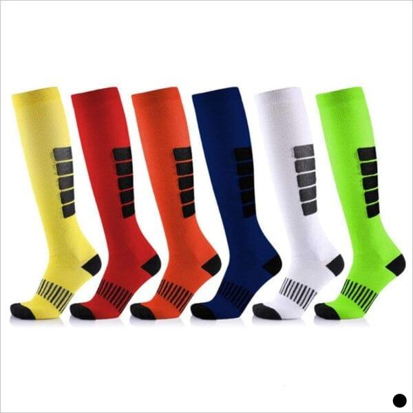 Meias de Compressão ConfortLife 20-30 mmHg (Compre 2 Leve 6 Pares) Saúde & Bem-Estar (Meias de Compressão 1) Lojas Quinho KIT 6 PARES - G P/M (34-39)