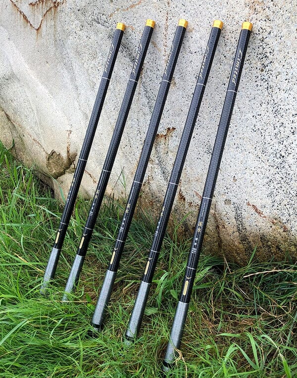 Nova Vara Telescópica de Carbono Premium LIMITED Pesca (Vara 2) Lojas Quinho