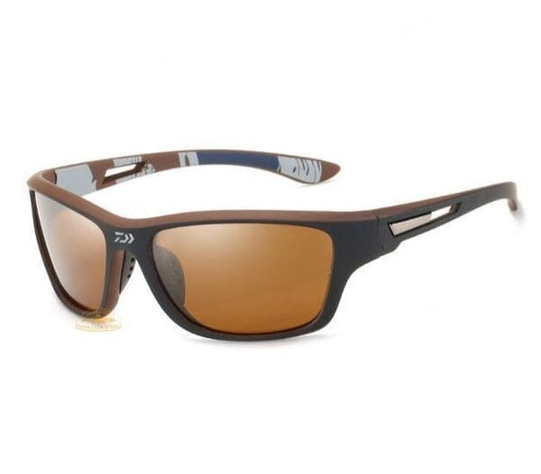 Óculos de Pesca Polarizado DAIWA PROVISOR - UV+400 - Original Pesca (Óculos 1) Lojas Quinho Marrom