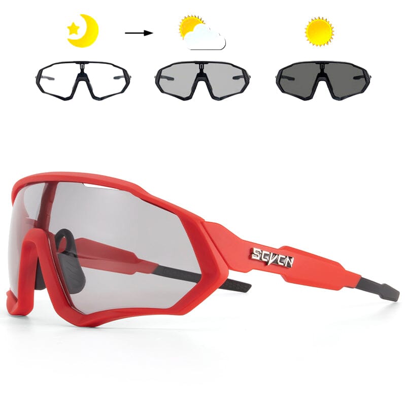 Óculos Fotocromático Cycle Ciclismo (Óculos 2) Lojas Quinho Vermelho