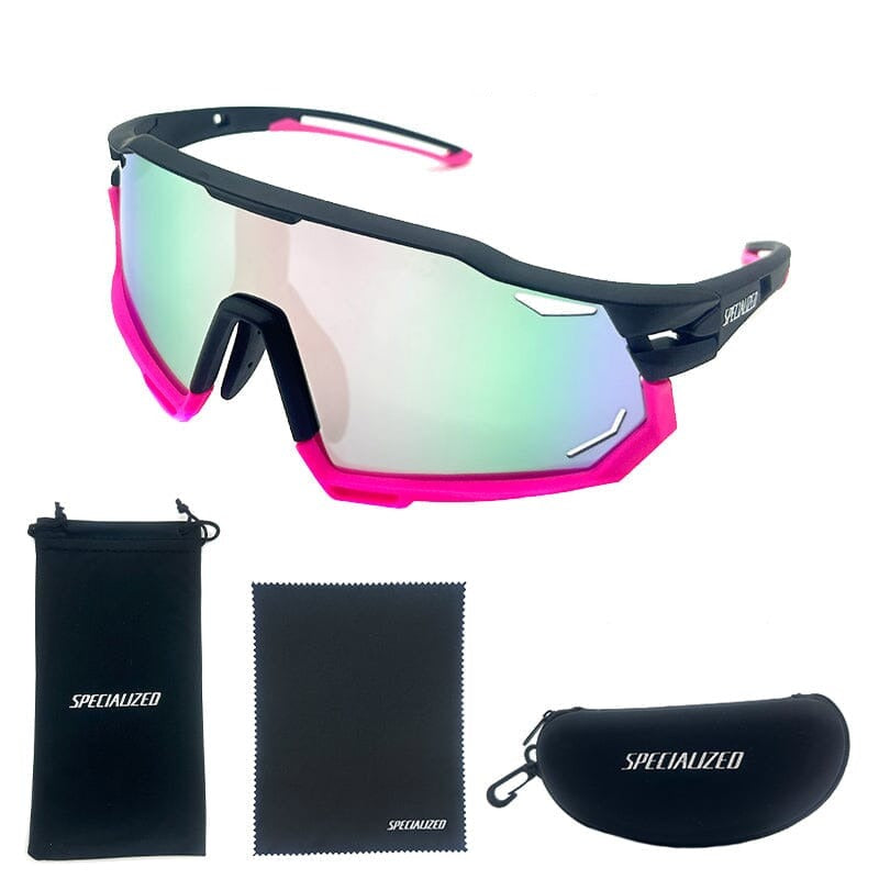 Óculos Polarizado Specialized Ciclismo (Óculos 1) Lojas Quinho Preto e Rosa