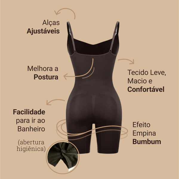 Body Modelador - Shaper Up - Compre 1 Leve 2 + Brinde Calcinha Modeladora