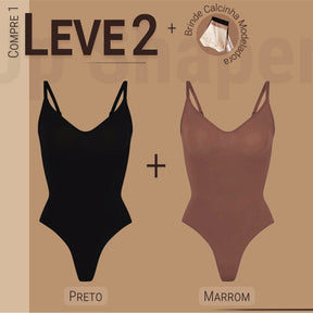 Body Modelador - Shaper Up - Compre 1 Leve 2 + Brinde Calcinha Modeladora