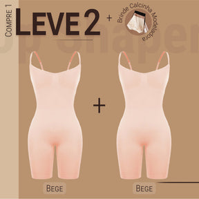 Body Modelador - Shaper Up - Compre 1 Leve 2 + Brinde Calcinha Modeladora