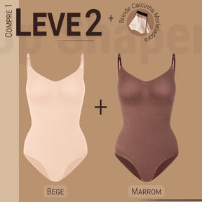 Body Modelador - Shaper Up - Compre 1 Leve 2 + Brinde Calcinha Modeladora