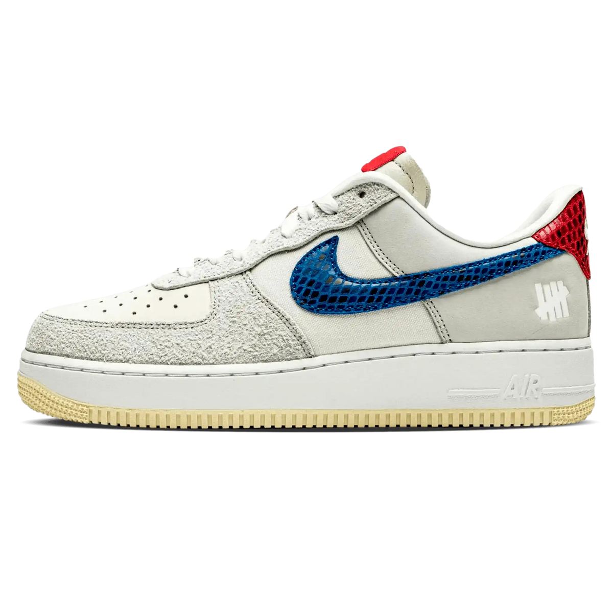 Tênis Air Force 1 x Undefeated "5 on it" Cinza - DM8461-001