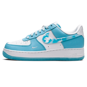 Tênis Air Force 1 Feminino "Nail Art" Azul / Branco - DX2937-100