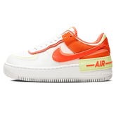 Tênis Air Force 1 Shadow Feminino "Magic Ember" Branco / Laranja - CI0919-110