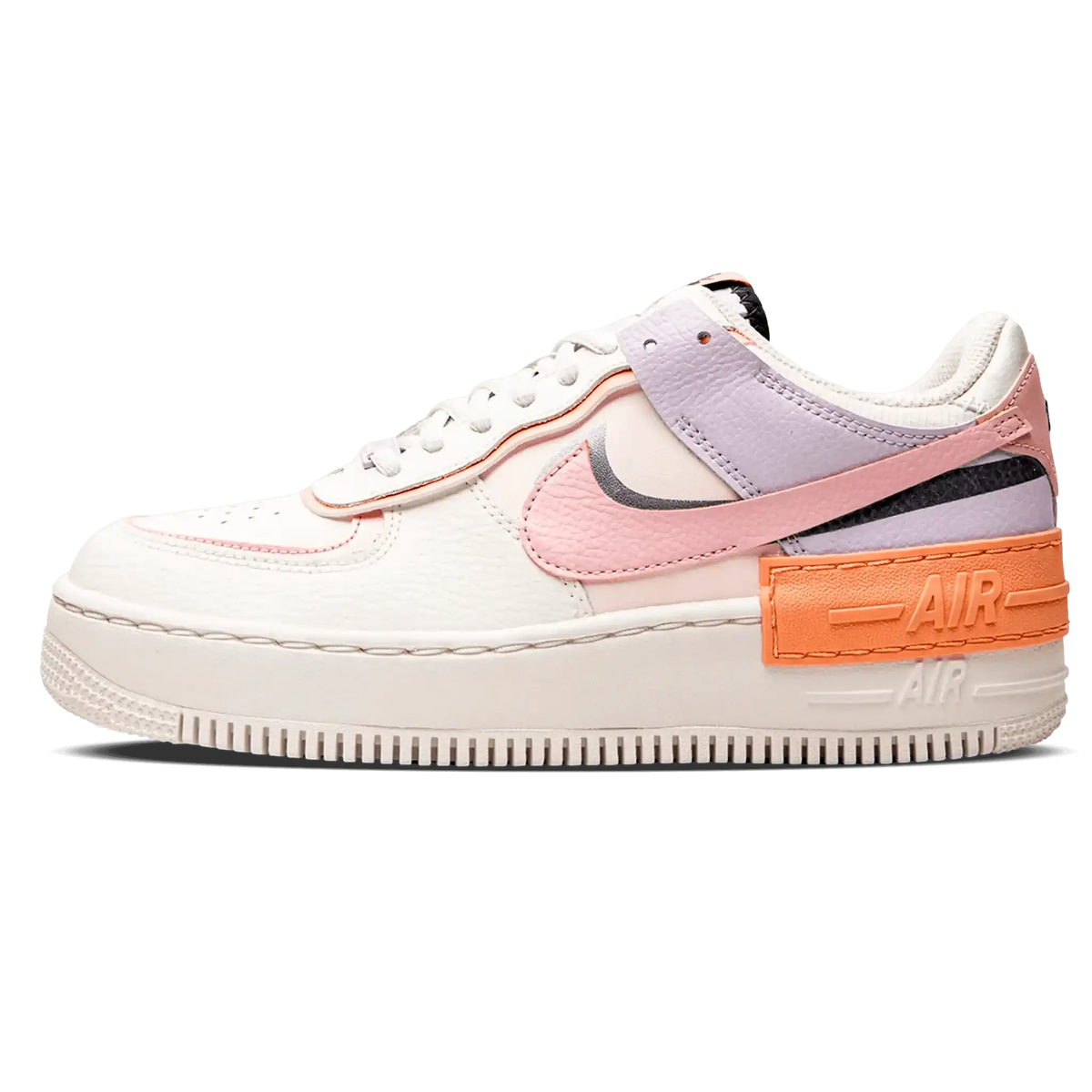Tênis Air Force 1 Shadow Feminino "Pink Glaze" Branco / Rosa - CI0919-111