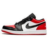 Tênis Air jordan 1 Low "Bred" Preto / Vermelho - 553558-612
