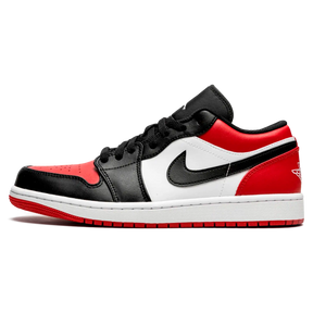 Tênis Air jordan 1 Low "Bred" Preto / Vermelho - 553558-612