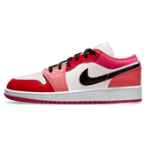 Tênis Air jordan 1 Low Feminino "Pink Red" Rosa - 553560-162