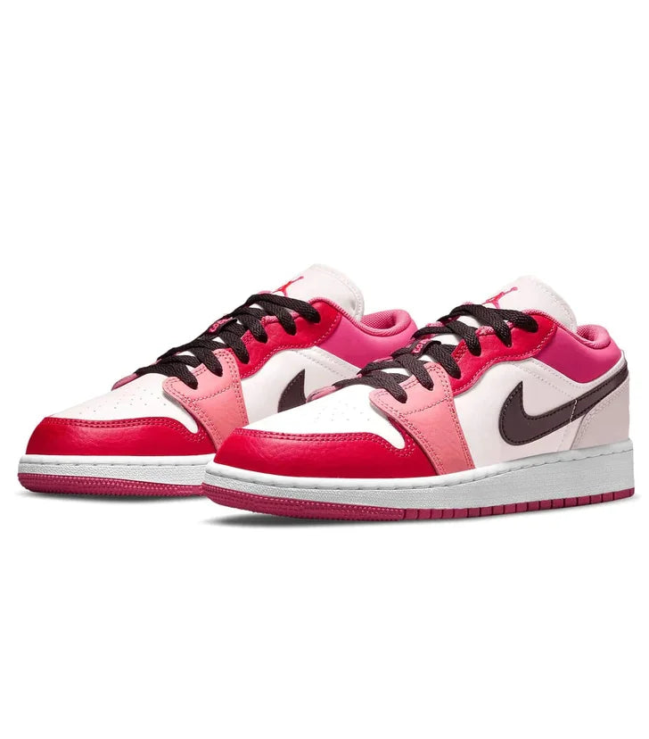 Tênis Air jordan 1 Low Feminino "Pink Red" Rosa - 553560-162