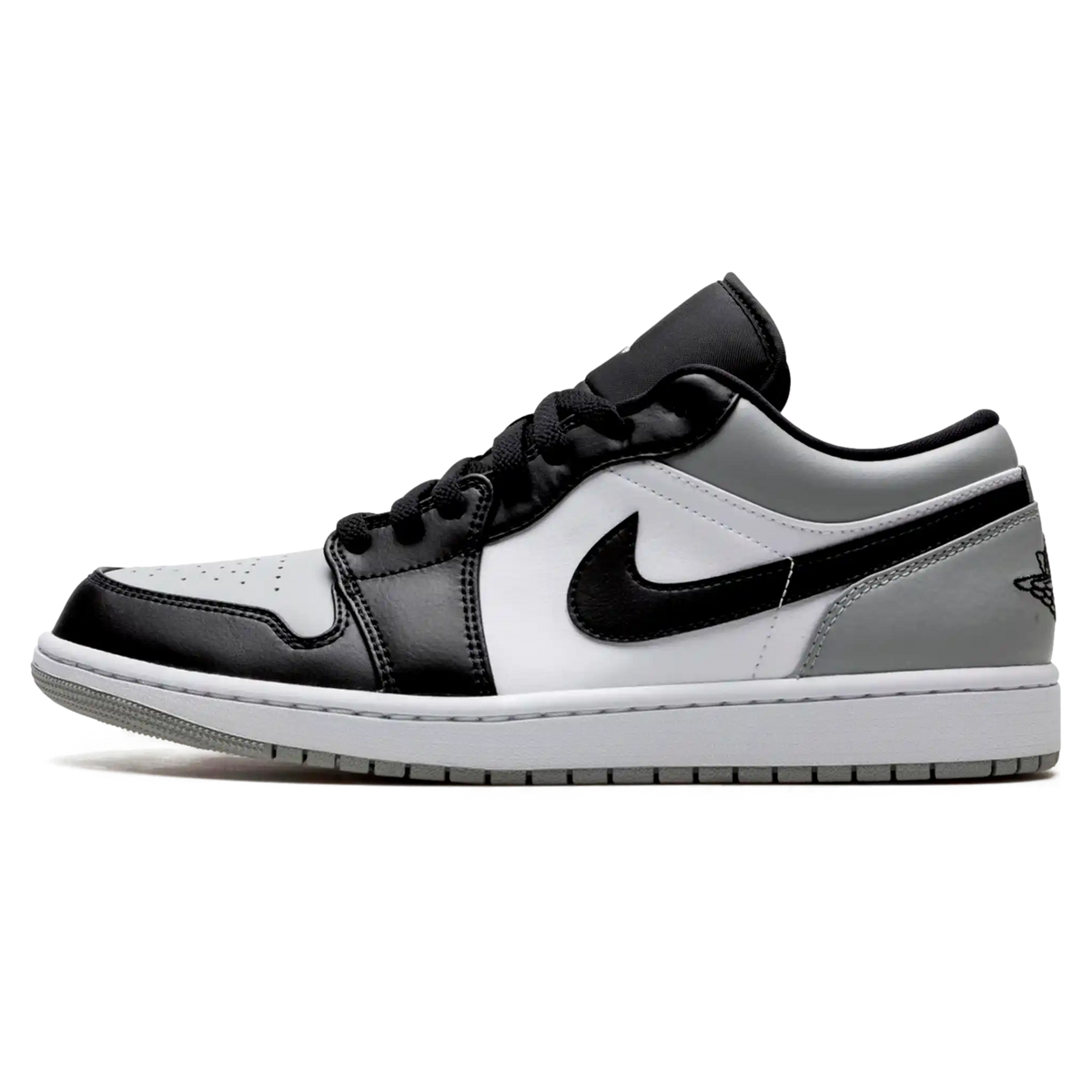 Tênis Air jordan 1 Low Masculino "Shadow Toe" Cinza / Preto - 553558-052