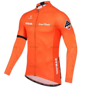 Blusa de Ciclismo Strava Anti-UV UNISSEX - ROUPAS - BLUSA CICLISMO 1 Lojas Quinho Laranja P 