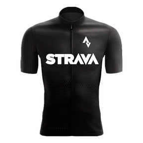 Camisa de Ciclismo Strava Ciclismo (Camisa 1) Lojas Quinho P Preto 