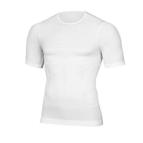 Camiseta de Alta Compressão WorkFit Academia e Fitness ( Camiseta 1 ) Lojas Quinho Branco 