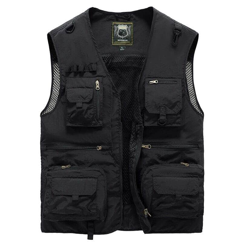 Colete de Pesca Tactical UNISEX - ACESSORIO - COLETE PESCA 1 Lojas Quinho Preto P 