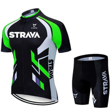 Conjunto de Ciclismo Strava Premium MASCULINO - ROUPAS - CONJUNTO CICLISMO 1 Lojas Quinho Verde c/ Bermuda P 