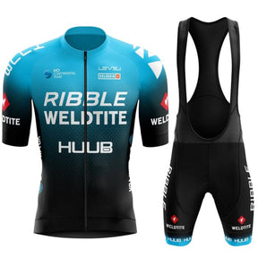 Conjunto de Ciclismo Unissex Huub Ciclismo (Conjunto 2) Lojas Quinho PP Azul | Bretelle 