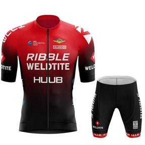 Conjunto de Ciclismo Unissex Huub Ciclismo (Conjunto 2) Lojas Quinho PP Vermelho | Bermuda 