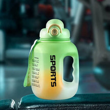 Garrafa de Água Esportiva Portátil: Hidratação para Fitness e Viagens UNISEX - ACESSORIO - GARRAFA 3 Lojas Quinho Verde 1.6L 