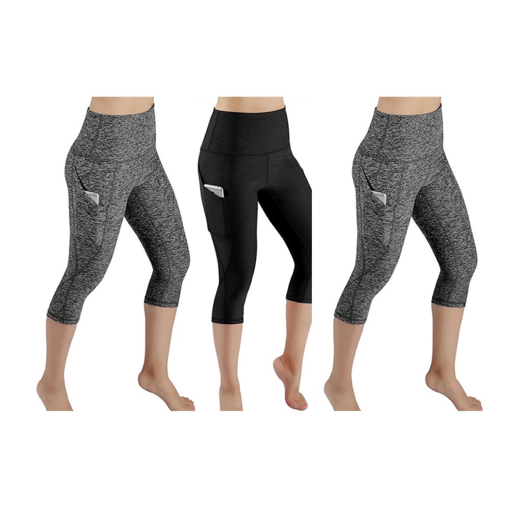 Legging Cintura Alta Skinny [Pague 2 Leve 3] MULHERES - ROUPAS - LEGGING 1 Lojas Quinho Cinza/Cinza/Preto P 