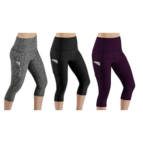 Legging Cintura Alta Skinny [Pague 2 Leve 3] MULHERES - ROUPAS - LEGGING 1 Lojas Quinho Preto/Cinza/Roxo P 